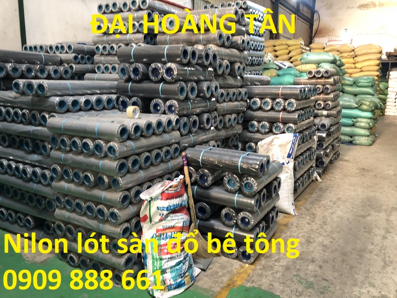 nilon lót sàn đổ bê tông